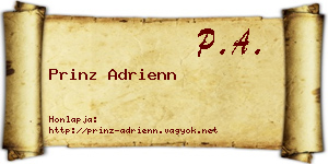 Prinz Adrienn névjegykártya